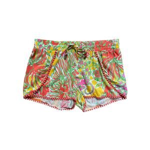 Lilly Pulitzer for Target "Happy Place" Challis Pom-Pom Shorts, Size XS